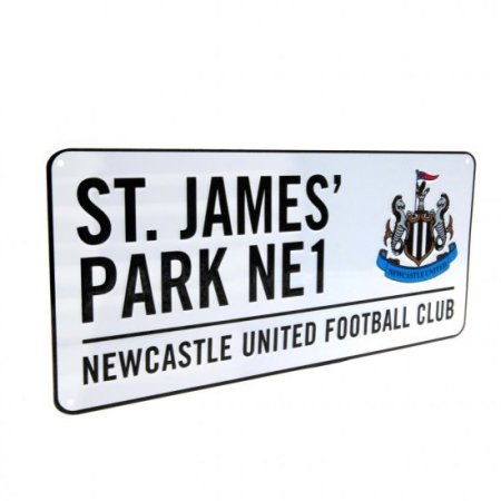 (image for) Newcastle United FC White Street Sign