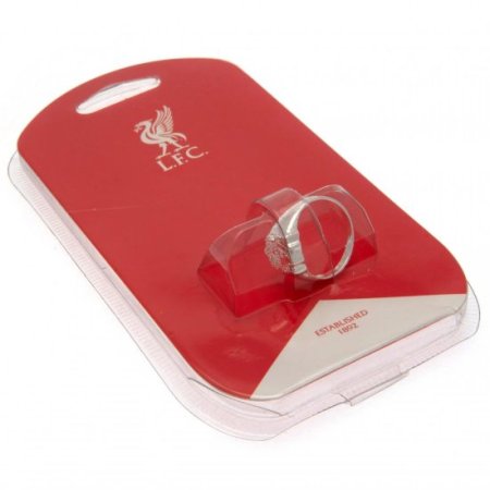 (image for) Liverpool FC Silver Plated Crest Ring Medium