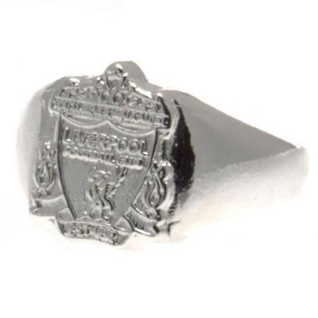 (image for) Liverpool FC Silver Plated Crest Ring Medium