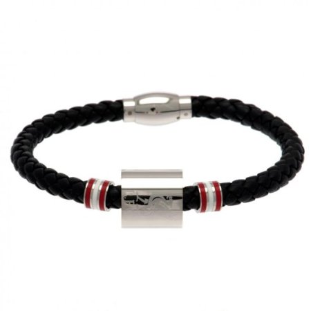 (image for) Liverpool FC Colour Ring Leather Bracelet