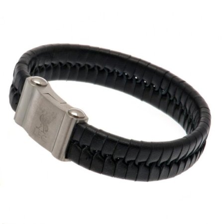 (image for) Liverpool FC Single Plait Leather Bracelet