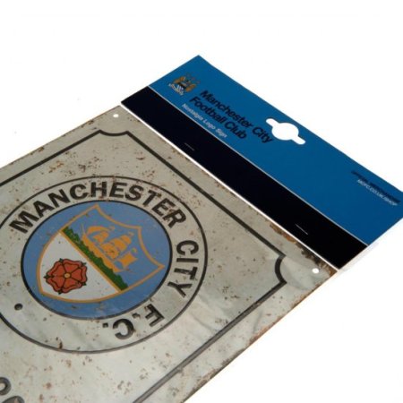 (image for) Manchester City FC Retro Logo Sign