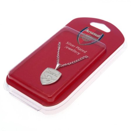 (image for) Arsenal FC Silver Plated Pendant & Chain XL