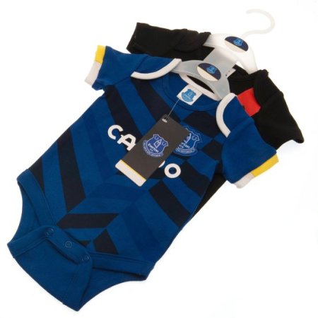 (image for) Everton FC 2 Pack Bodysuit 0-3 Mths