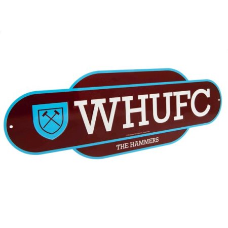 (image for) West Ham United FC Colour Retro Sign