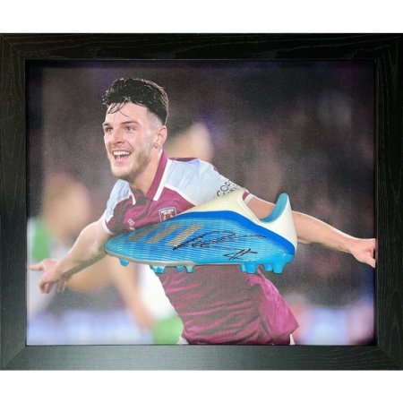 (image for) West Ham United FC Rice Signed Boot (Framed)