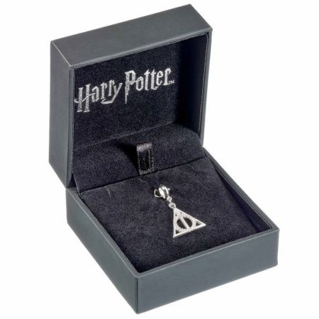 (image for) Harry Potter Sterling Silver Crystal Charm Deathly Hallows