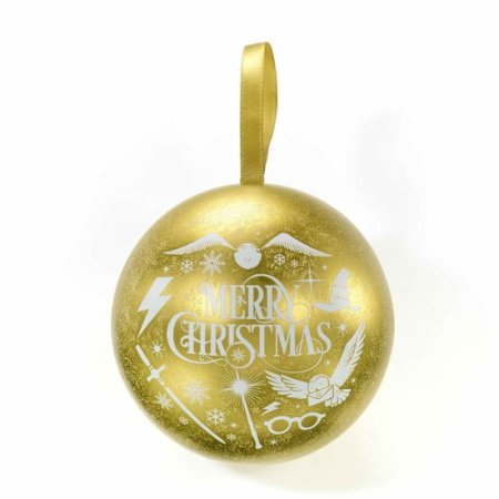 (image for) Harry Potter Christmas Gift Bauble Gold Icons