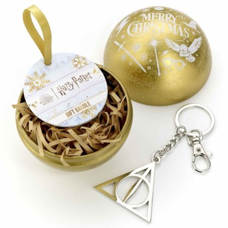 (image for) Harry Potter Christmas Gift Bauble Gold Icons