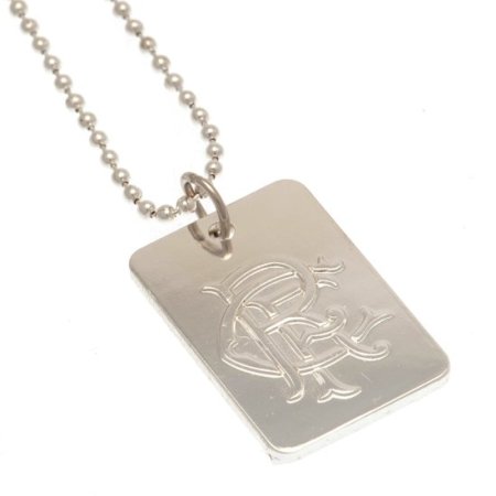 (image for) Rangers FC Silver Plated Dog Tag & Chain
