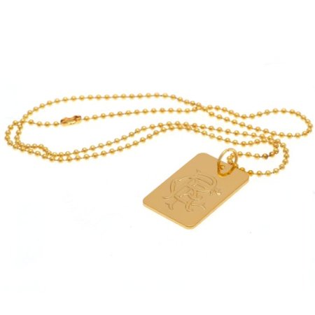 (image for) Rangers FC Gold Plated Dog Tag & Chain