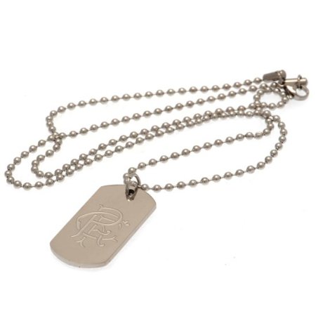 (image for) Rangers FC Engraved Dog Tag & Chain