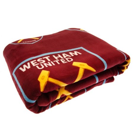 (image for) West Ham United FC Sherpa Fleece Blanket