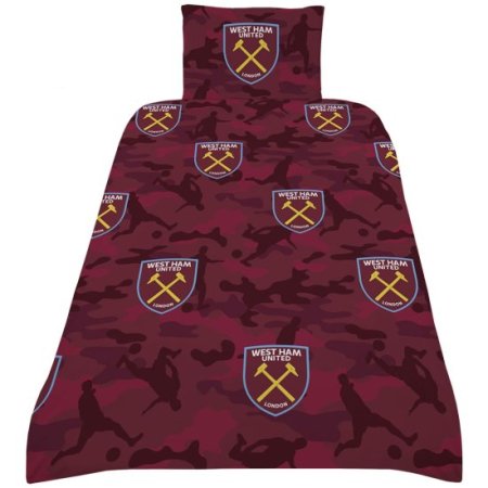 (image for) West Ham United FC Player Camo Single Duvet Set