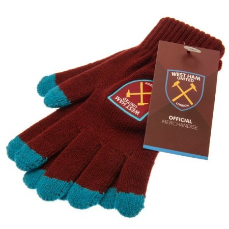 (image for) West Ham United FC Touchscreen Knitted Gloves Junior