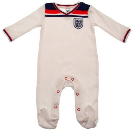 (image for) England FA Sleepsuit 82 Retro 9-12 Mths