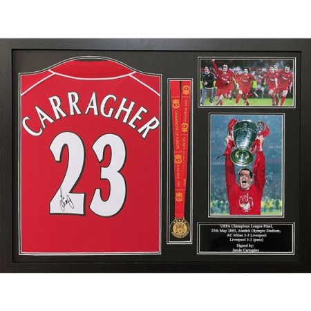 (image for) Liverpool FC Carragher Signed Shirt & Medal (Framed)