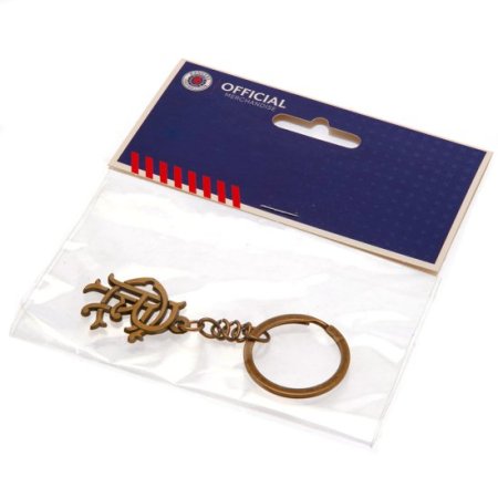 (image for) Rangers FC Antique Gold Scroll Crest Keyring