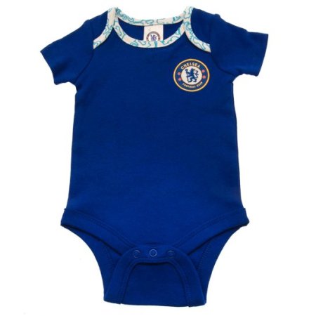 (image for) Chelsea FC 2 Pack Bodysuit 12-18 Mths LT