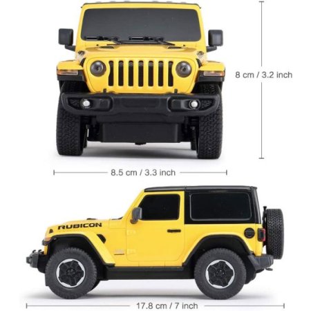 (image for) Jeep Wrangler JL Radio Controlled Car 1:24 Scale