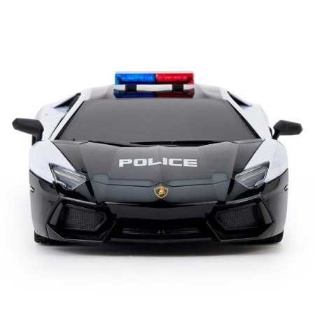 (image for) Lamborghini Aventador Radio Controlled Car 1:24 Scale Police