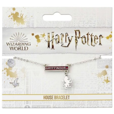 (image for) Harry Potter Silver Plated Bar Bracelet Gryffindor