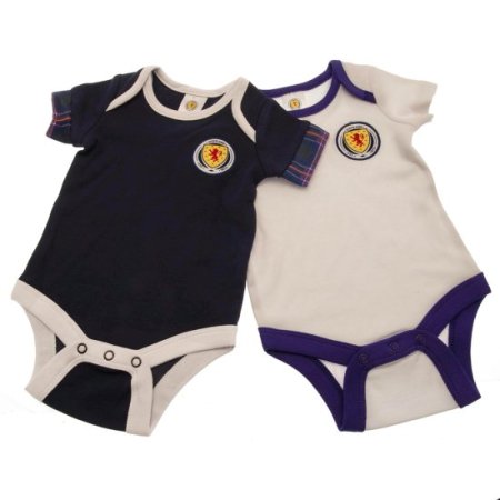 (image for) Scottish FA 2 Pack Bodysuit 12-18 Mths TN