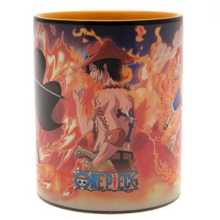 (image for) One Piece Heat Changing Mega Mug Luffy & Sabo