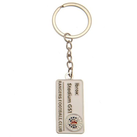 (image for) Rangers FC Embossed Street Sign Keyring