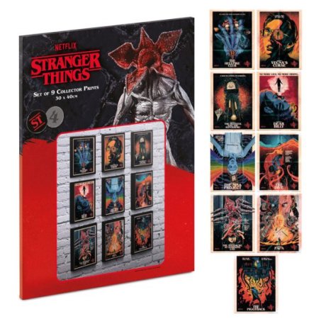 (image for) Stranger Things 4 Set of 9 Collector Prints