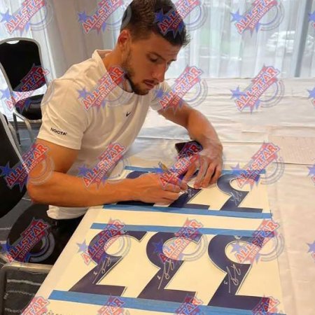 (image for) Manchester City FC Dias Signed Shirt (Framed)