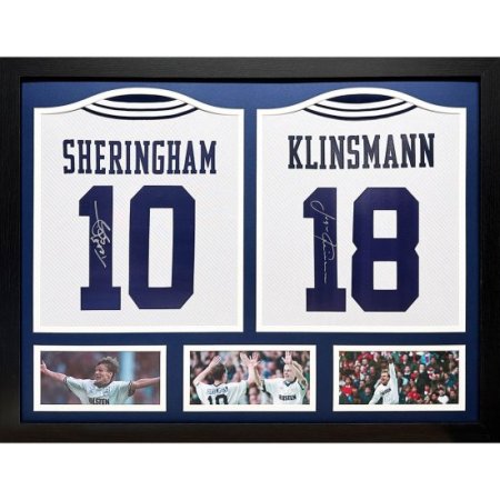 (image for) Tottenham Hotspur FC 1994 Klinsmann & Sheringham Signed Shirts (Dual Framed)