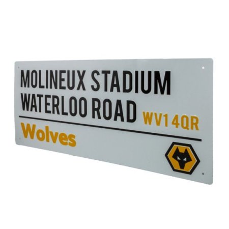 (image for) Wolverhampton Wanderers FC White Street Sign
