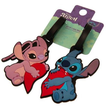 (image for) Lilo & Stitch Luggage Tags Hearts