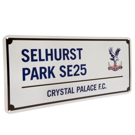 (image for) Crystal Palace FC Blue Text Street Sign