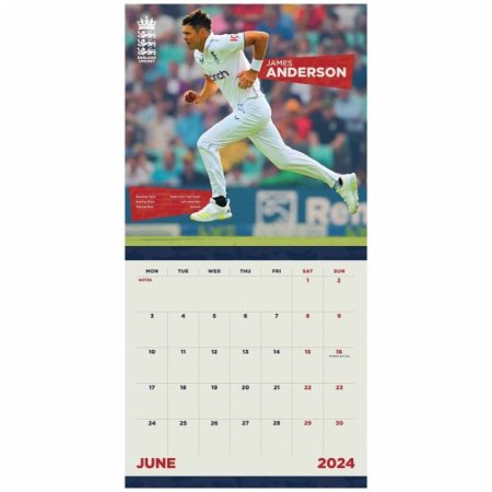 (image for) England Cricket Square Calendar 2024