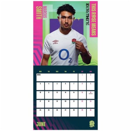 (image for) England RFU Square Calendar 2024