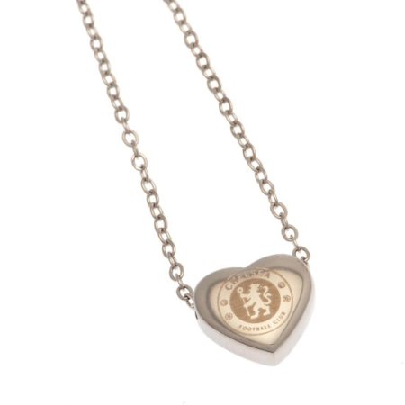 (image for) Chelsea FC Stainless Steel Heart Necklace
