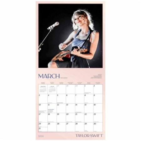 (image for) Taylor Swift Square Calendar 2024