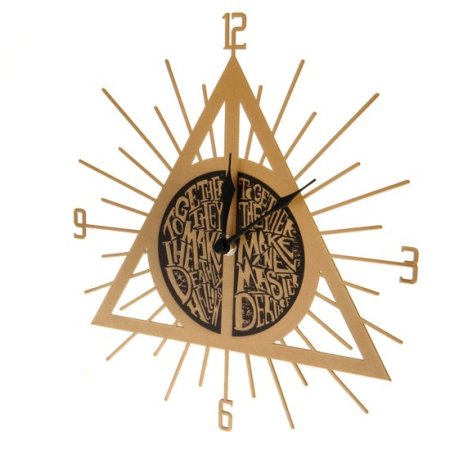 (image for) Harry Potter Premium Metal Wall Clock Deathly Hallows