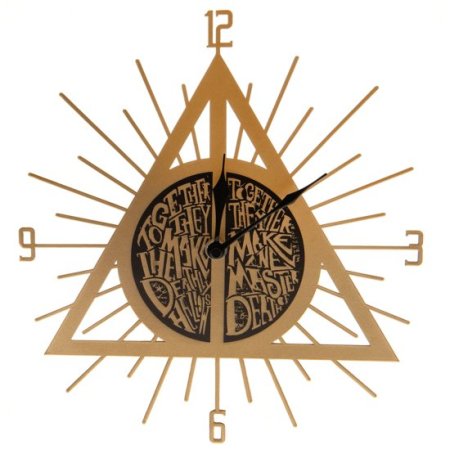 (image for) Harry Potter Premium Metal Wall Clock Deathly Hallows