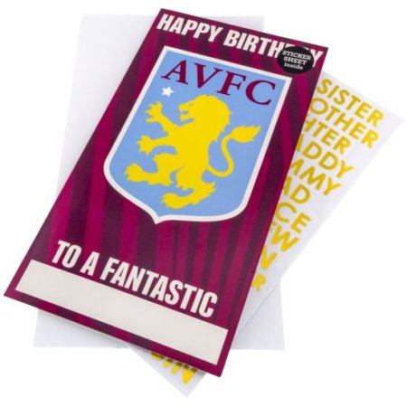 (image for) Aston Villa FC Personalised Birthday Card