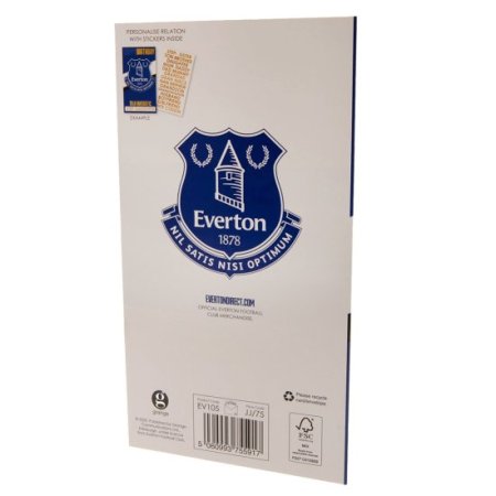 (image for) Everton FC Personalised Birthday Card