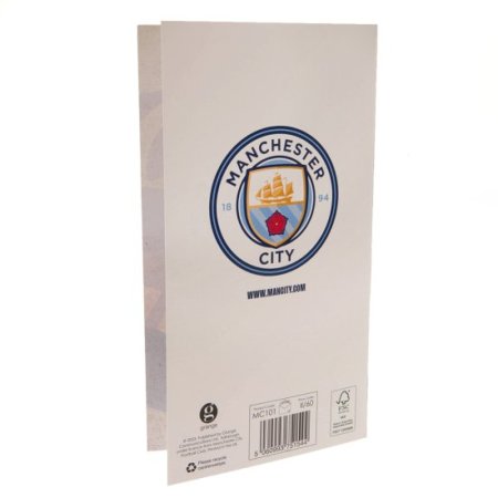 (image for) Manchester City FC Retro Shirt Birthday Card