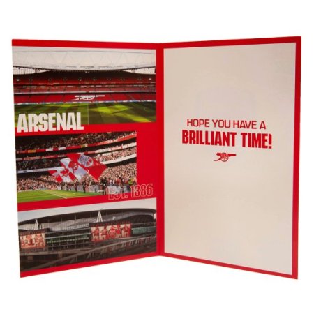 (image for) Arsenal FC Birthday Card With Stickers