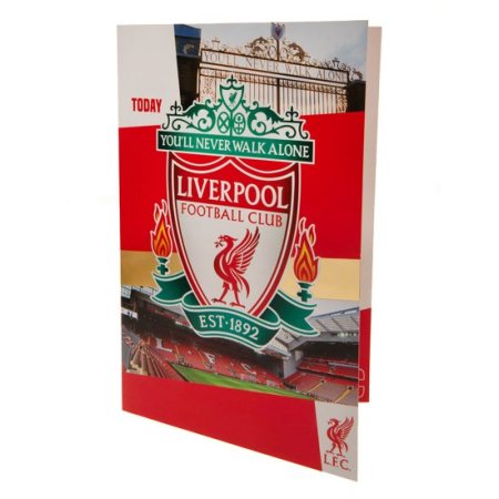 (image for) Liverpool FC Birthday Card With Stickers
