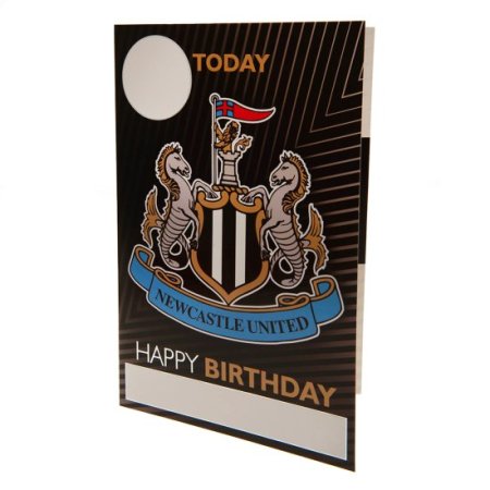 (image for) Newcastle United FC Birthday Card With Stickers
