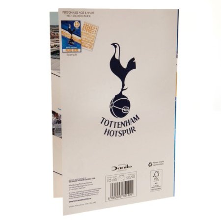 (image for) Tottenham Hotspur FC Birthday Card With Stickers