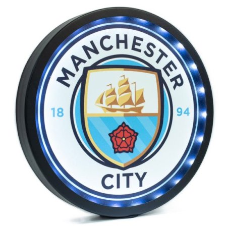 (image for) Manchester City FC Metal LED Logo Sign