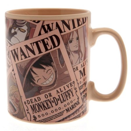 (image for) One Piece Heat Changing Mega Mug Wanted